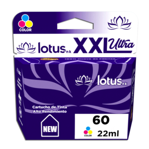 Cartucho de tinta Lotus 60 XXL Color