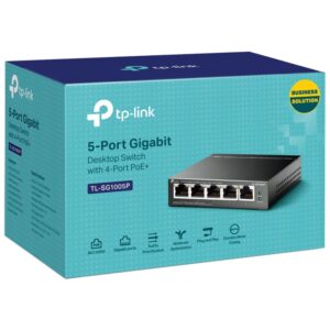 Hub Switch Tp-Link 05 Puertos TL-SG1005P 10/100/1000 POE