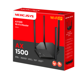 Router Mercusys MR60X AX1500 Dual Band Wifi 6