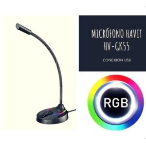 Micrófono Havit HV-GK55 Gaming RGB USB