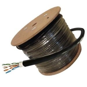 Cable de red UTP CAT6 Exterior Megasonic 305 Metros color negro