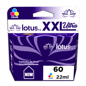 Cartucho de tinta Lotus 60 XXL Color