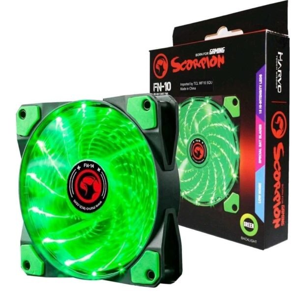 Cooler ventilador Marvo Scorpion FN-10 120mm verde