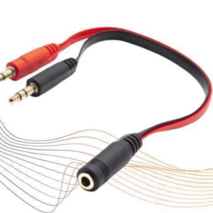 Adaptador para auricular SATE HS211T 3.5MM hembra A 2 machos