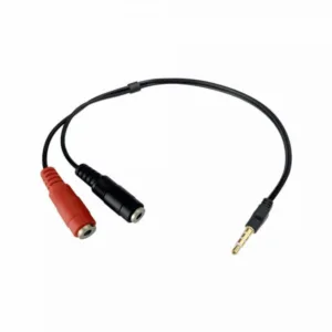 Adaptador Para Auricular Sate HS102T 3.5mm Macho a 2 Hembra
