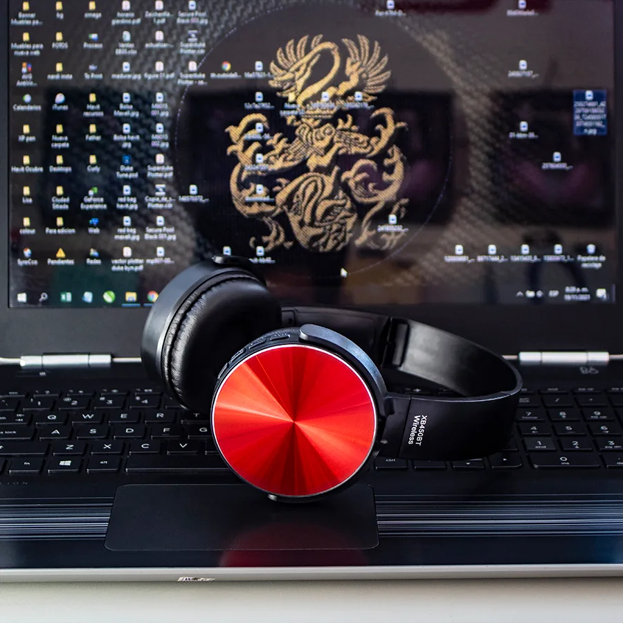 Auricular Bluetooth Havit XB450BT Rojo