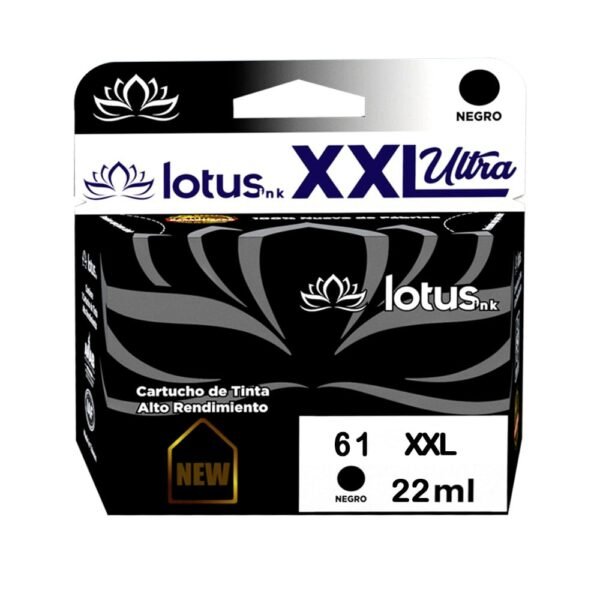 Cartucho de tinta Lotus 61 XXL Negro