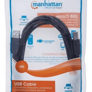 Cable USB para impresora Manhattan 333382 de 3 metros