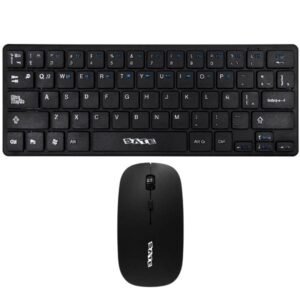 Combo Kit mini teclado y mouse inalámbrico SATE AK-73G 2.4GHz