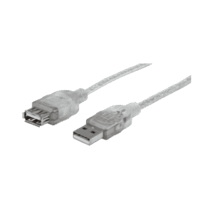 Cable extensor usb 2.0 m/h 340496 3mts translucido