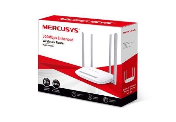 Router Mercusys MW325R 300Mbps 4 Antenas