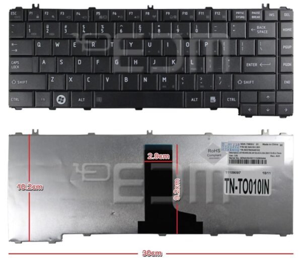 Teclado para notebook Toshiba Satellite C640 C640D C645 C645D