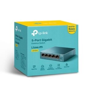 Hub Switch TP-LINK 05 Puertos LS-105G Gigabit - Carcasa metálica