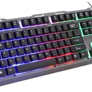 Teclado Gamer Español SATE retroiluminado USB AK-85