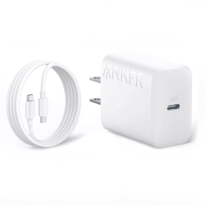 Cargador súper rápido Tipo C Anker 25W + Cable USB-C PPS para Samsung/iPhone