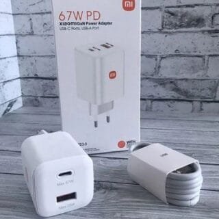 Cargador Xiaomi 67W Tipo C Dual Port Carga rápida 3.0