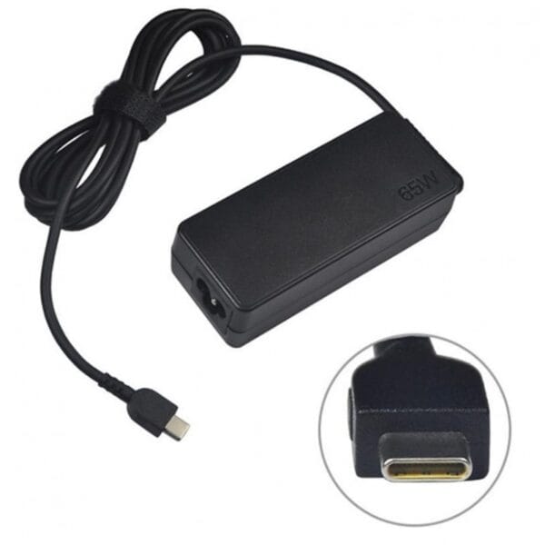 Cargador USB Tipo C Multifunción max 20V 3.25A 65W Rectangular