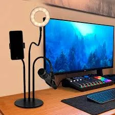 Soporte para Smartphone con Aro Led y Micrófono ST7011