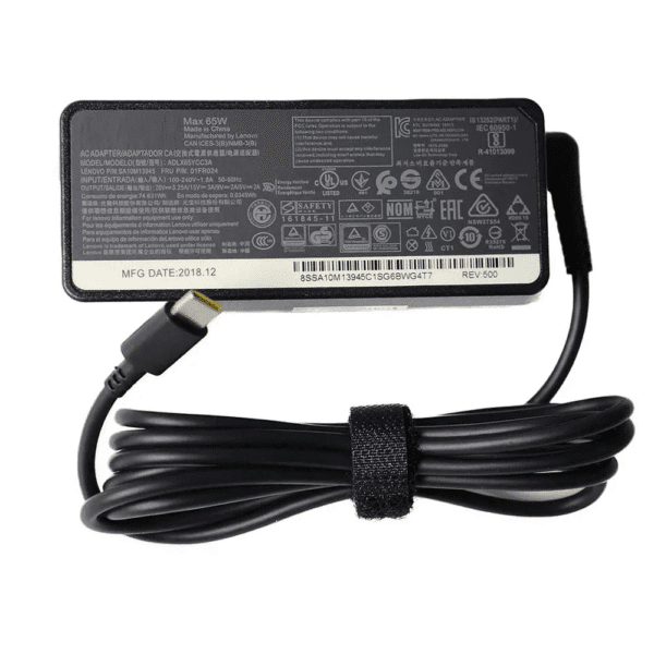 Cargador USB Tipo C Lenovo 20V 3.25A 65W Original