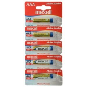 Pila alcalina AAA Maxell TIRA 5 Unidades