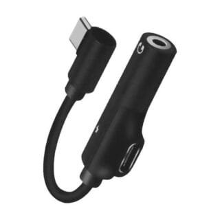 Adaptador USB tipo C a Audio 3.5mm Sate AL-07 + carga USB tipo C 10W