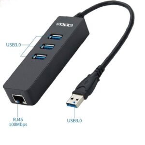 Adaptador Hub USB 3.0 + RJ45 Sate A-HUB41