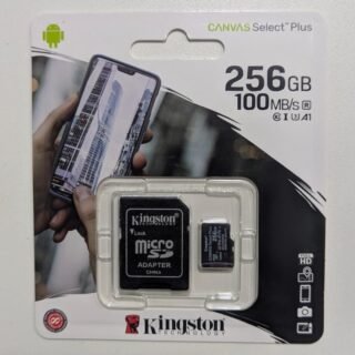 Tarjeta de memoria SDXC de 256GB 2X1 Kingston Canvas Select Plus SDCS2 V30, U1