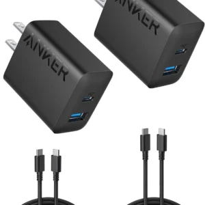 Cargador Anker 20W USB tipo C & USB-A para Samsung/iPhone