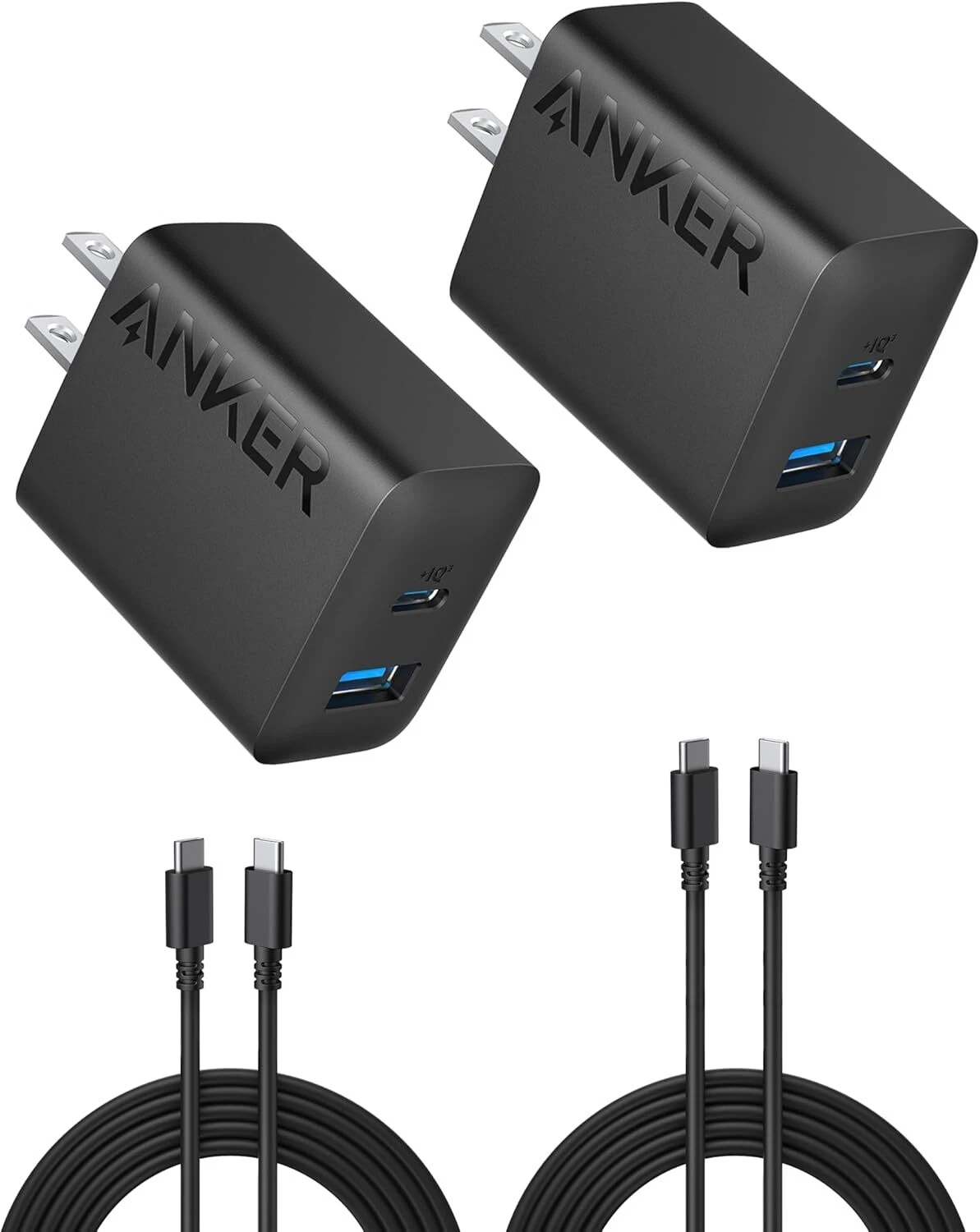 Cargador Anker 20W USB tipo C & USB-A para Samsung/iPhone