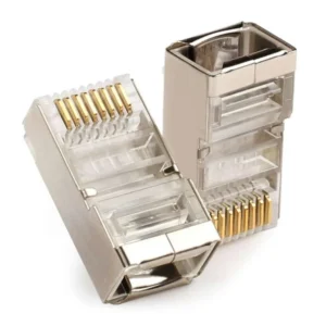 Ficha RJ45 CAT6E Blindado 100 Unidades