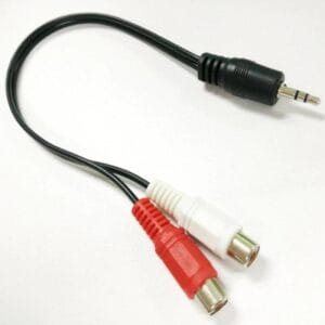 Adaptador de audio 3.5 a Auxiliar RCA hembra