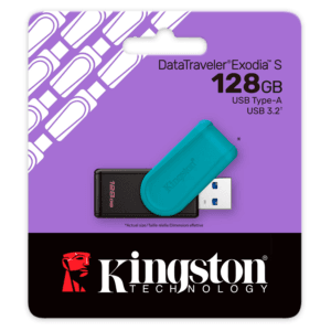 Pendrive de 128GB Kingston Datatraveler Exodia S USB 3.2 DTXS/128GB