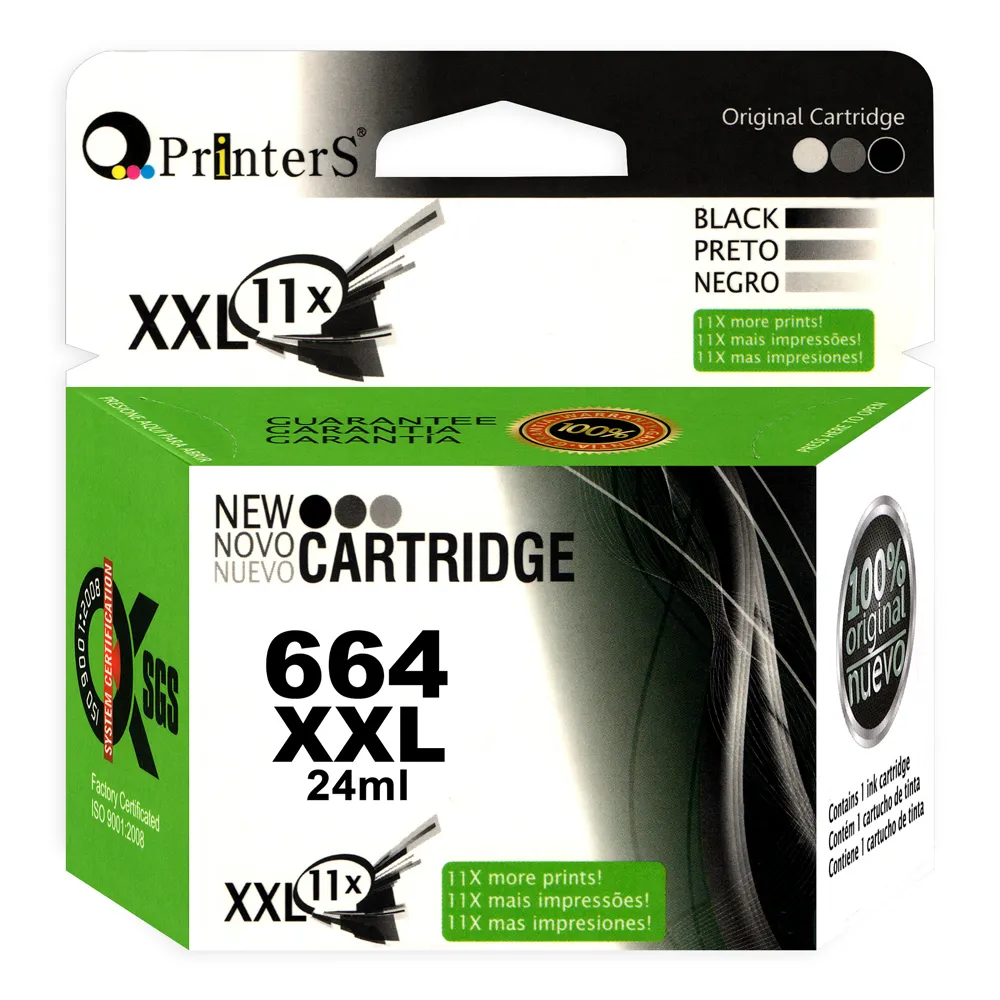 Cartucho de tinta Printers 664 XXL Color New Updated