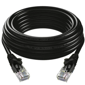 Cable de red Rj45- patch cord cat6E de 10 metro color negro