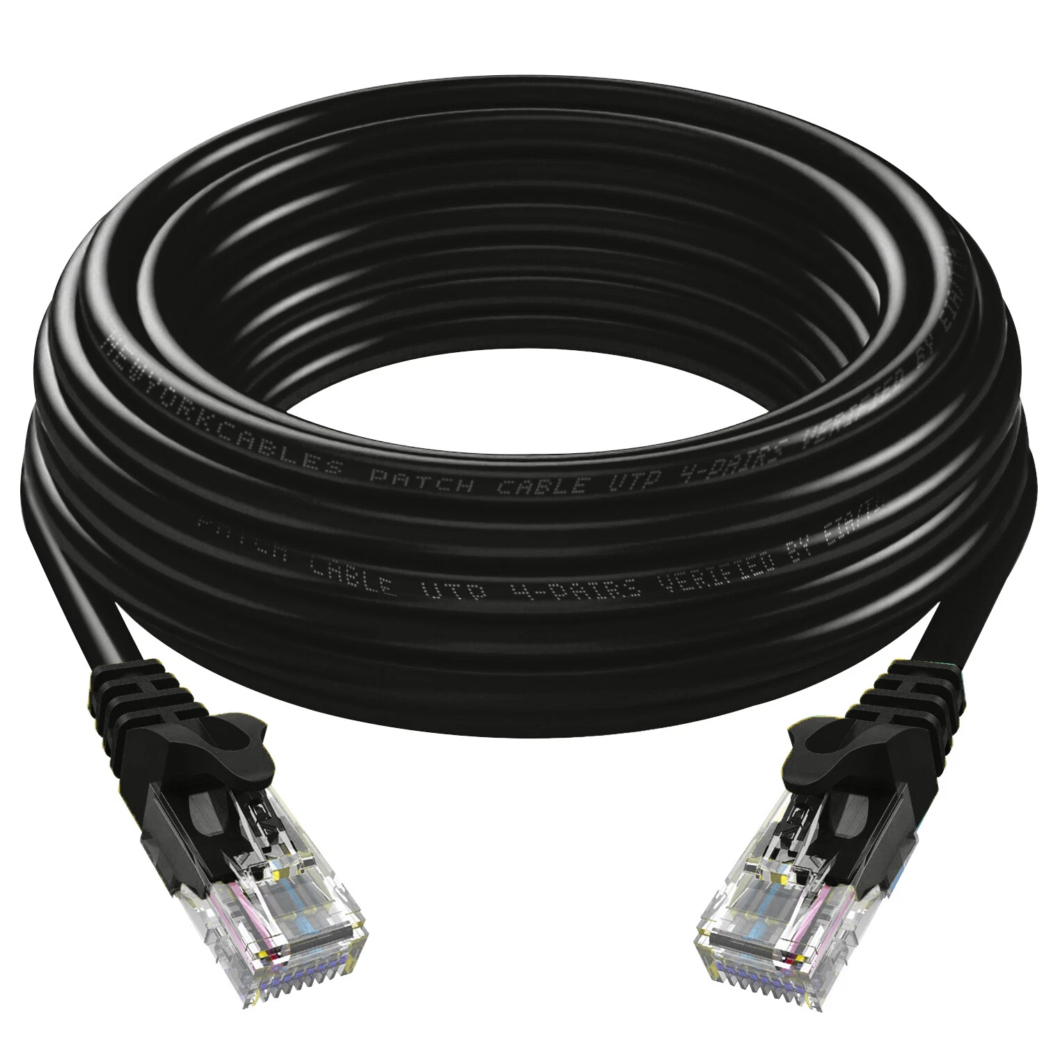 Cable de red Rj45- patch cord cat6E de 10 metro color negro