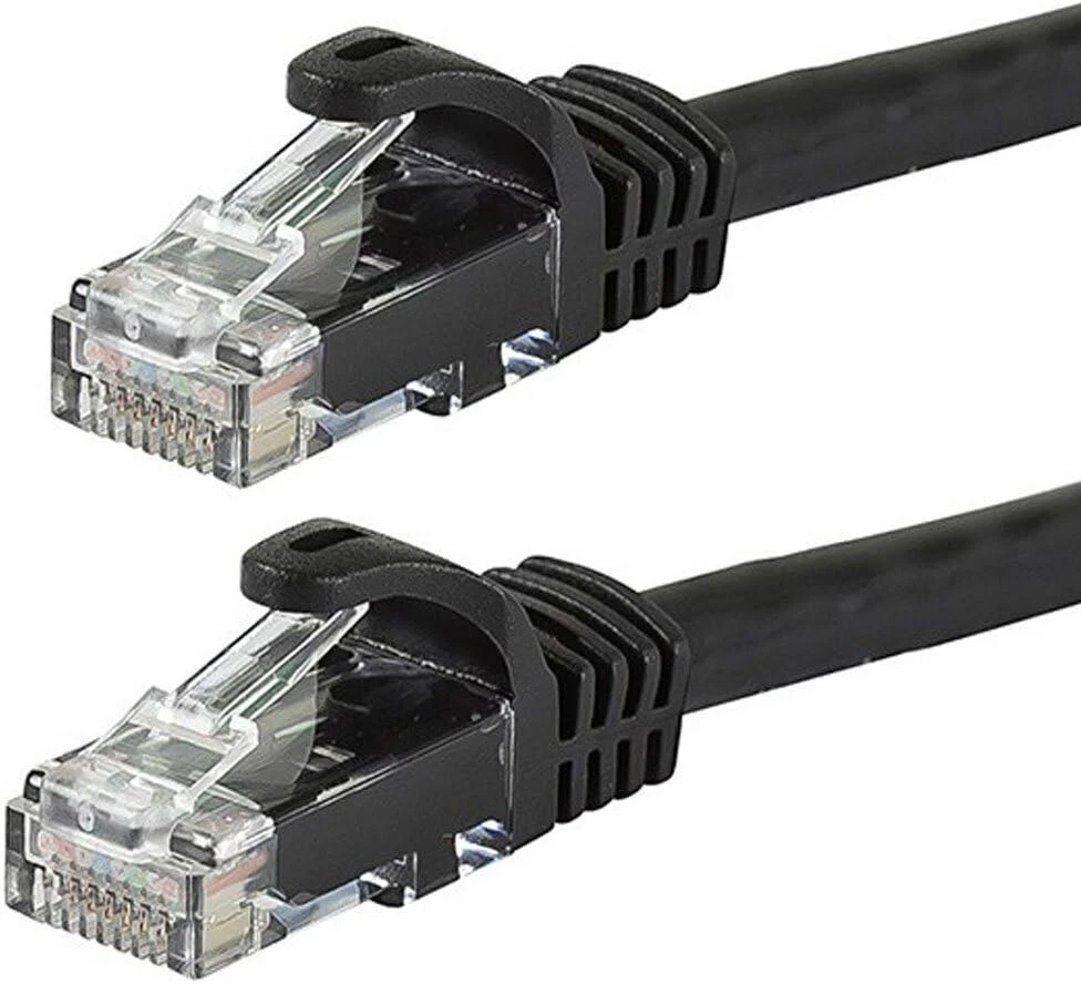 Cable de red Rj45- patch cord cat6E de 10 metro color negro - Imagen 2