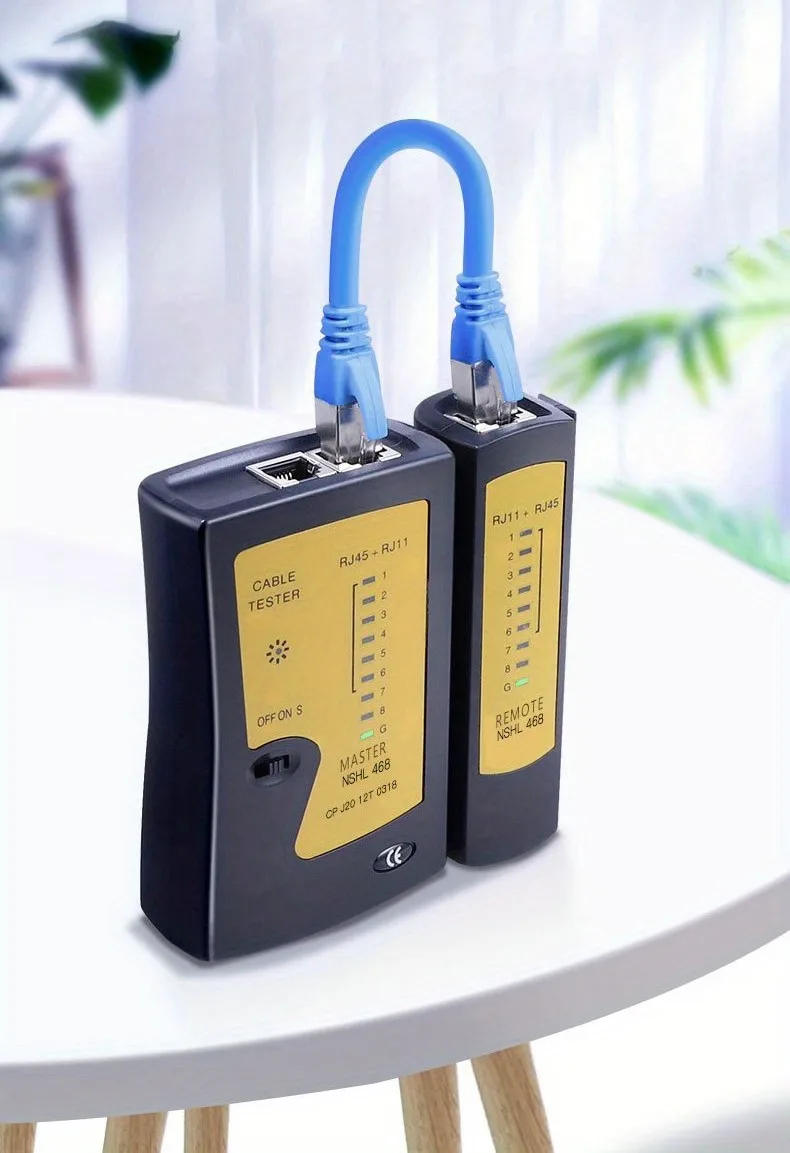 Tester de red RJ45/RJ11 UTP/STP/FTP negro