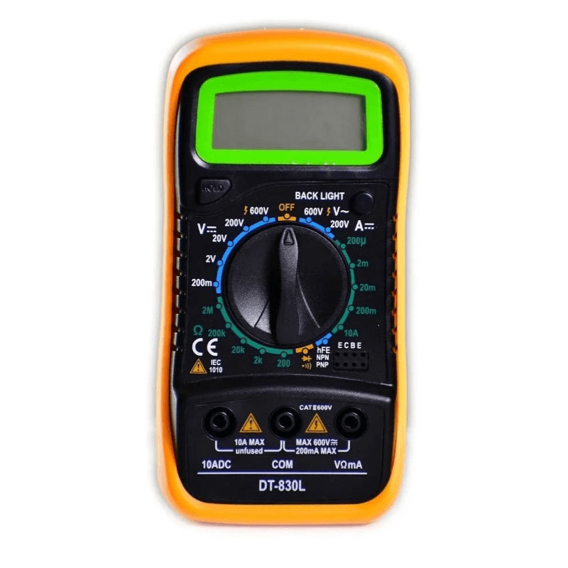 Tester Multímetro Digital Portátil Medidor con Display LCD Voltímetro AC/DC - Imagen 3