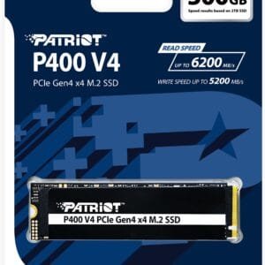 Disco SSD M.2 Patriot P400 V4 500GB NVMe PCIe Gen 4
