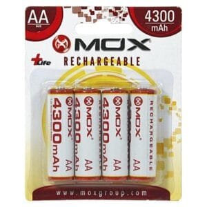 Pila recargable MOX AA X4 4300MAH