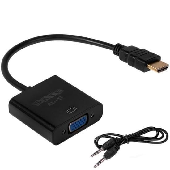 Adaptador HDMI a VGA Sate AL-31 4K + audio