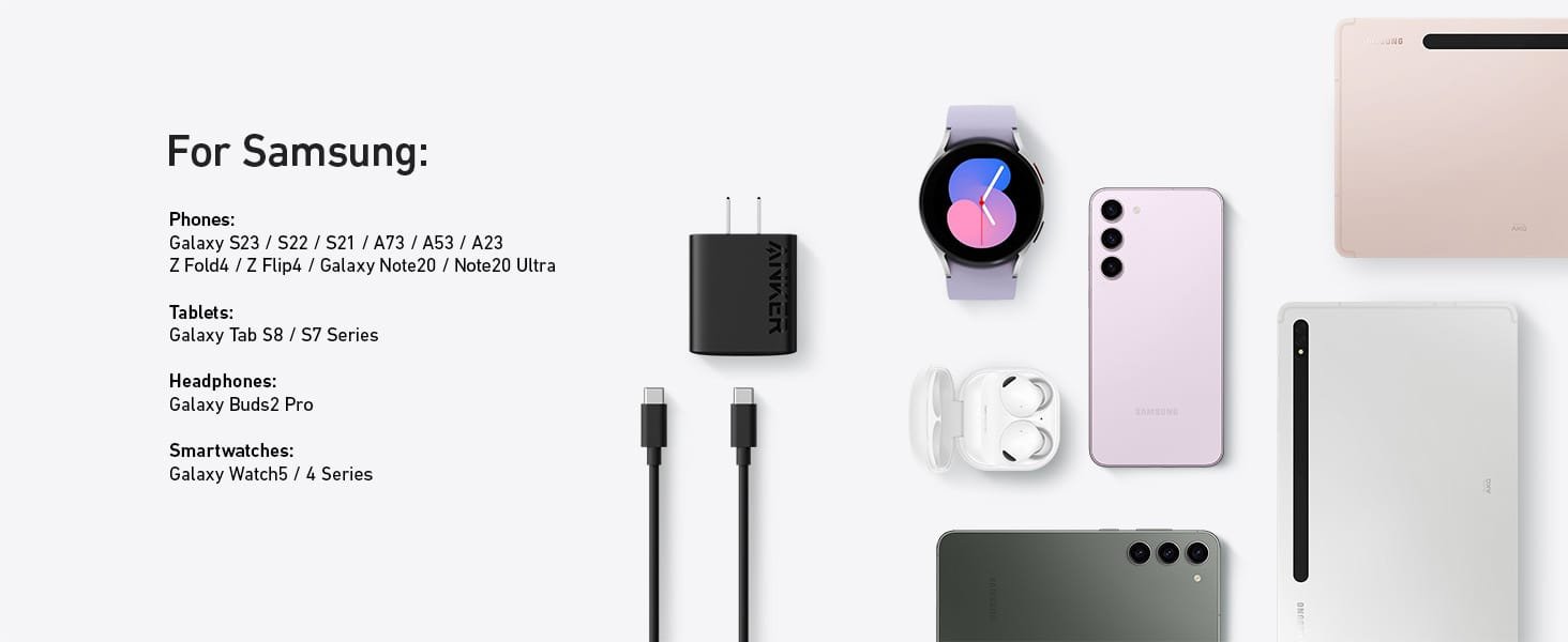 Cargador rápido para Teléfono Smartphone Anker 25W Tipo C + Cable USB-C PPS para Samsung/iPhone - Imagen 4