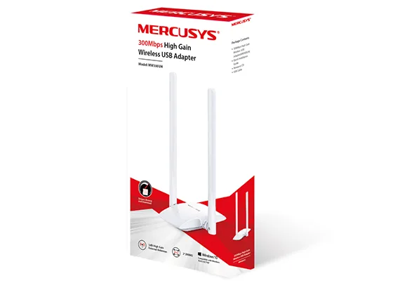 Adaptador USB Wireless Mercusys MW300UH 300Mbps - Imagen 2