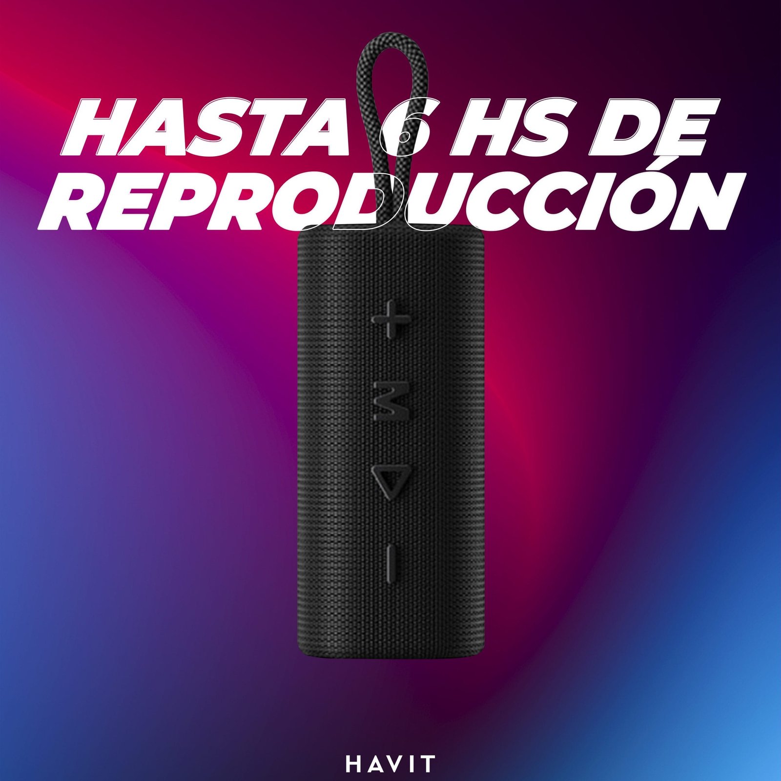 Parlante Bluetooth Havit SK801BT Negro - Imagen 3
