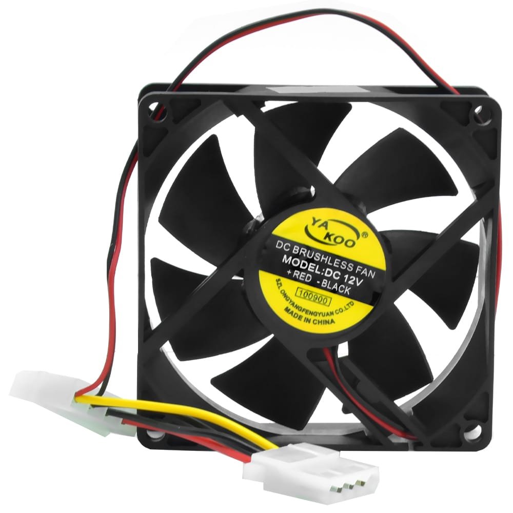 Cooler Ventilador para gabinete 8X8CM 12V 11DB - Imagen 2