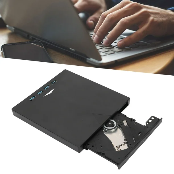 Grabador de DVD Externo USB 3.0 + 4 USB 3.0 - Imagen 2