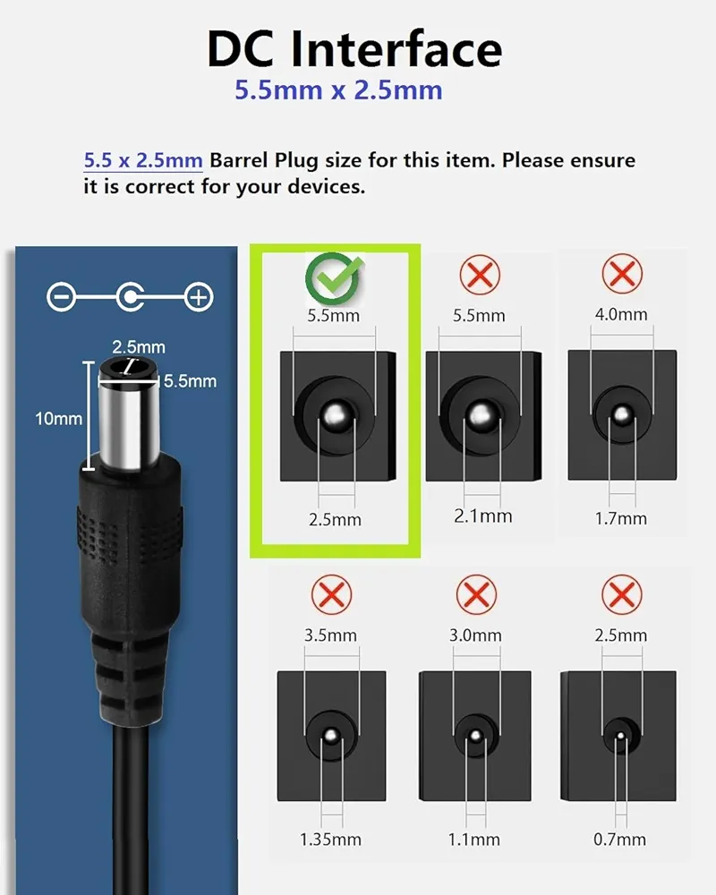 Fuente de alimentación de 12V 2A, CA 100-240V 50-60Hz a CC 12 voltios 2 amp - Imagen 2