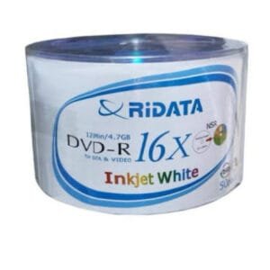 DVD-R RiData 16X superficie blanca - Paquete de 50 unidades