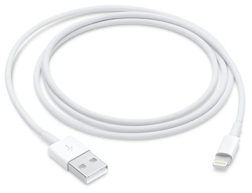Cable USB USB-A a Lightning - Blanco 1 metro de 2.4