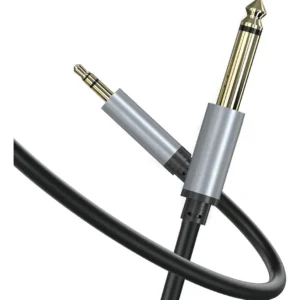 Cable De Audio Auxiliar Jack 3.5mm A 6.35mm Macho A Macho 3m